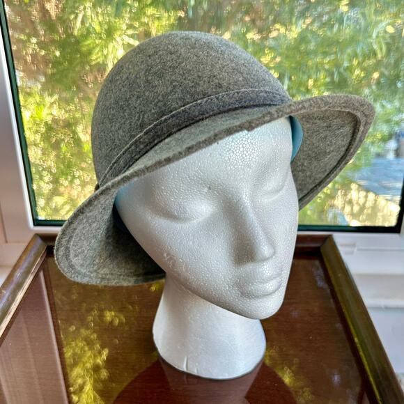 Vintage Bollman Hat Co. Gray Wool Cloche Fedora Unisex - Picture 5 of 16